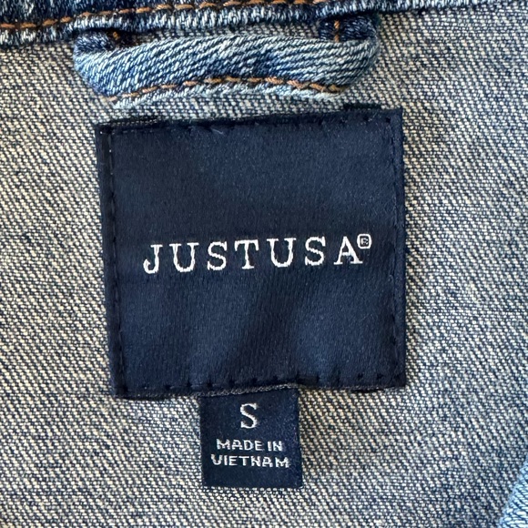 Just USA | Morrie Boyfriend Denim Jacket | Medium Wash | Small - Picture 4 of 5